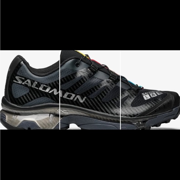 Salomon Black and Multicolor Running Shoes
